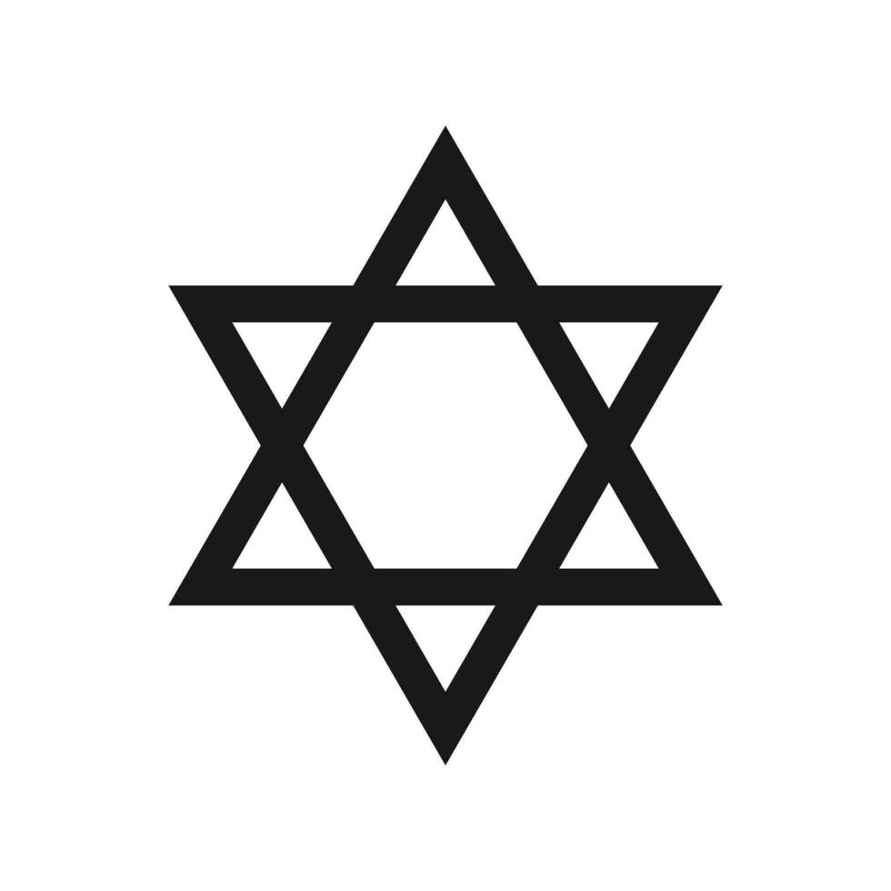 étoile de David signe symbole vecteur illustration