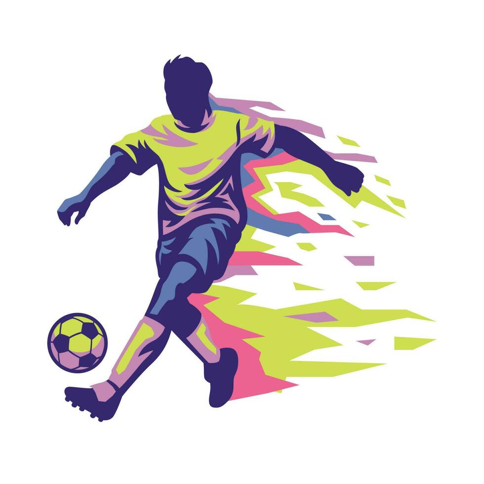 coloré illustration vecteur de football Football joueur