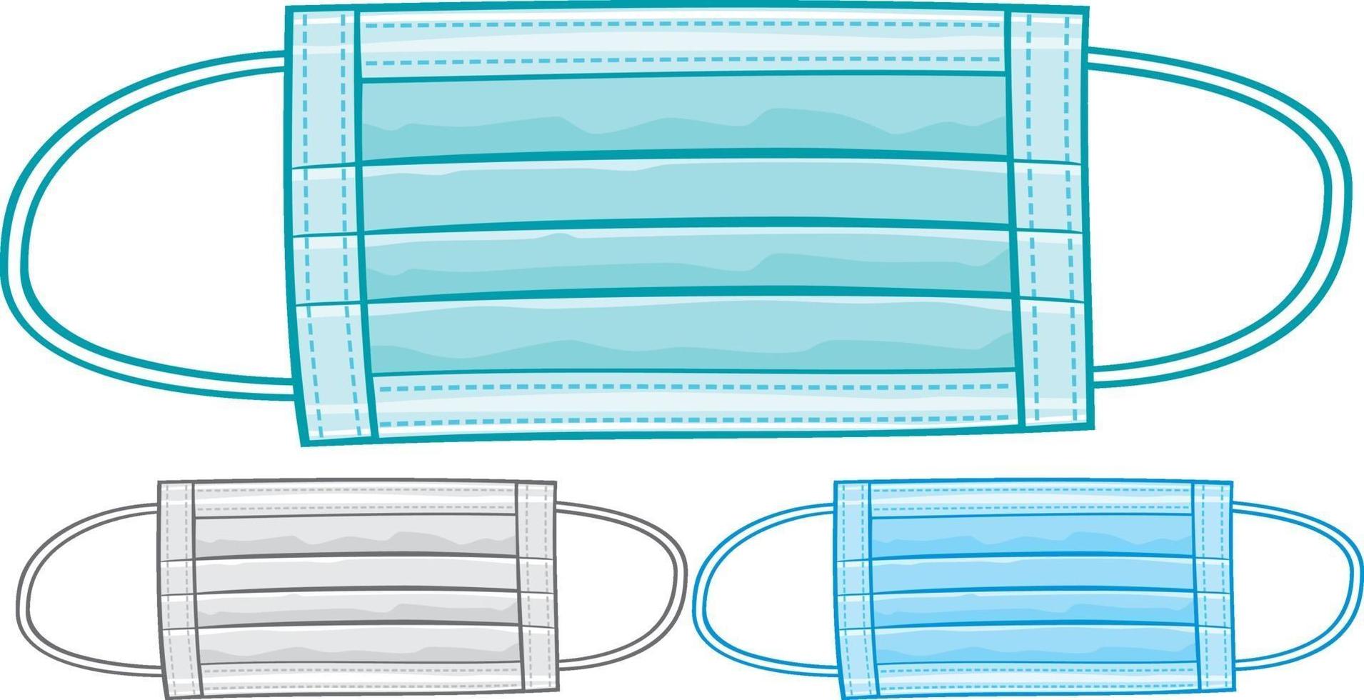 masque médical ou chirurgical vecteur
