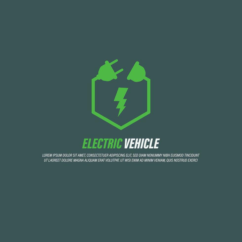 ev icône logo vecteur