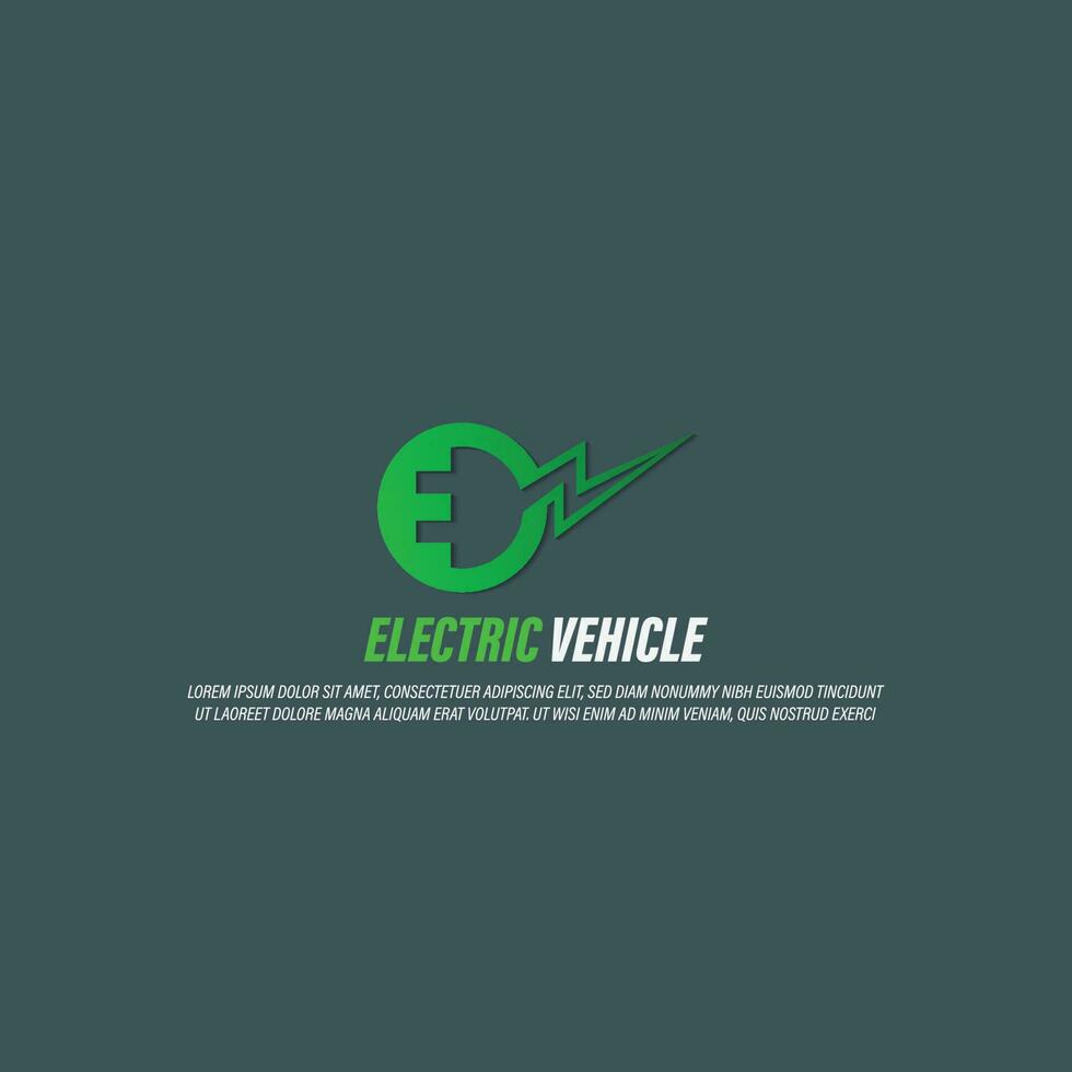 ev icône logo vecteur