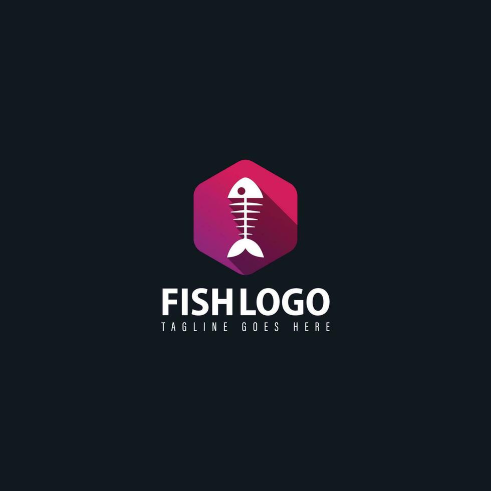 vecteur de logo de poisson