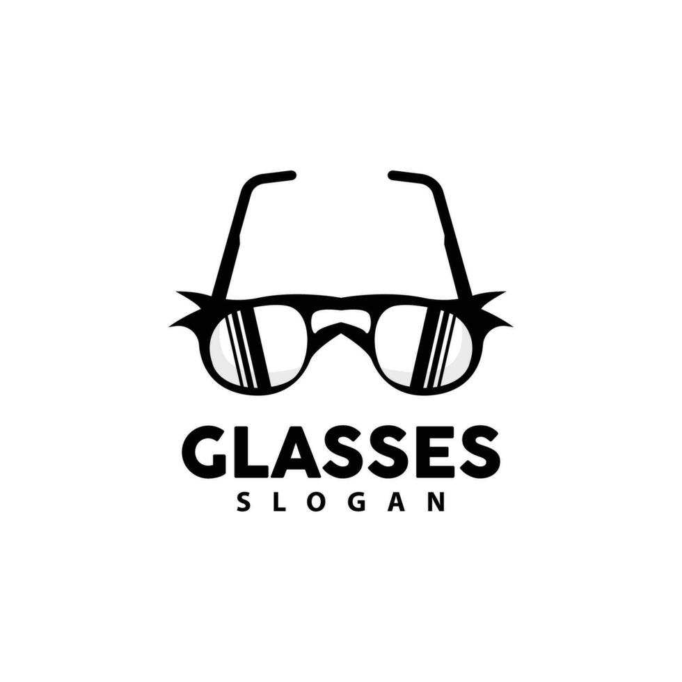 des lunettes logo, optique mode vecteur, icône illustration modèle Facile conception vecteur