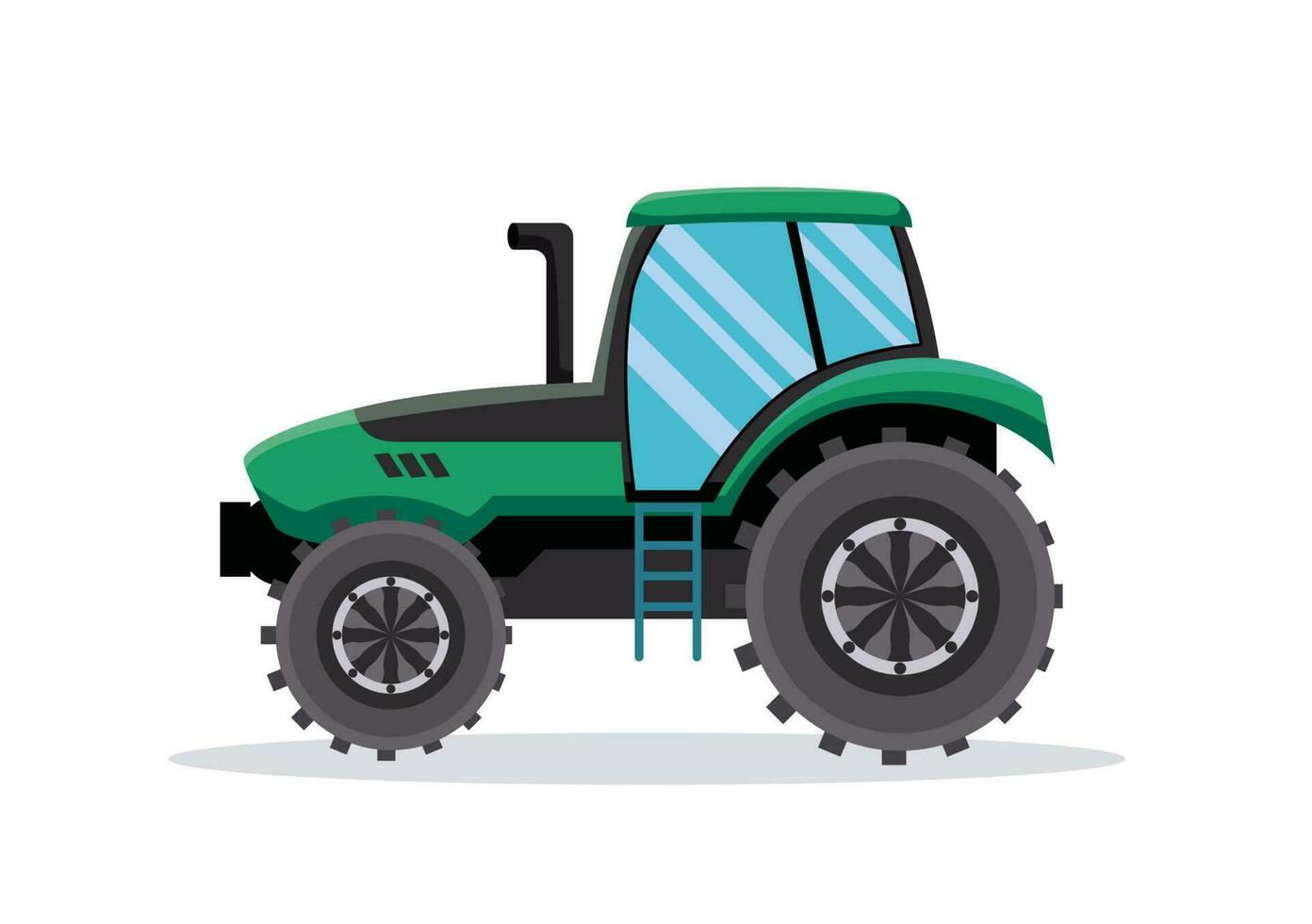 tracteur auto. ferme concept vecteur illustration