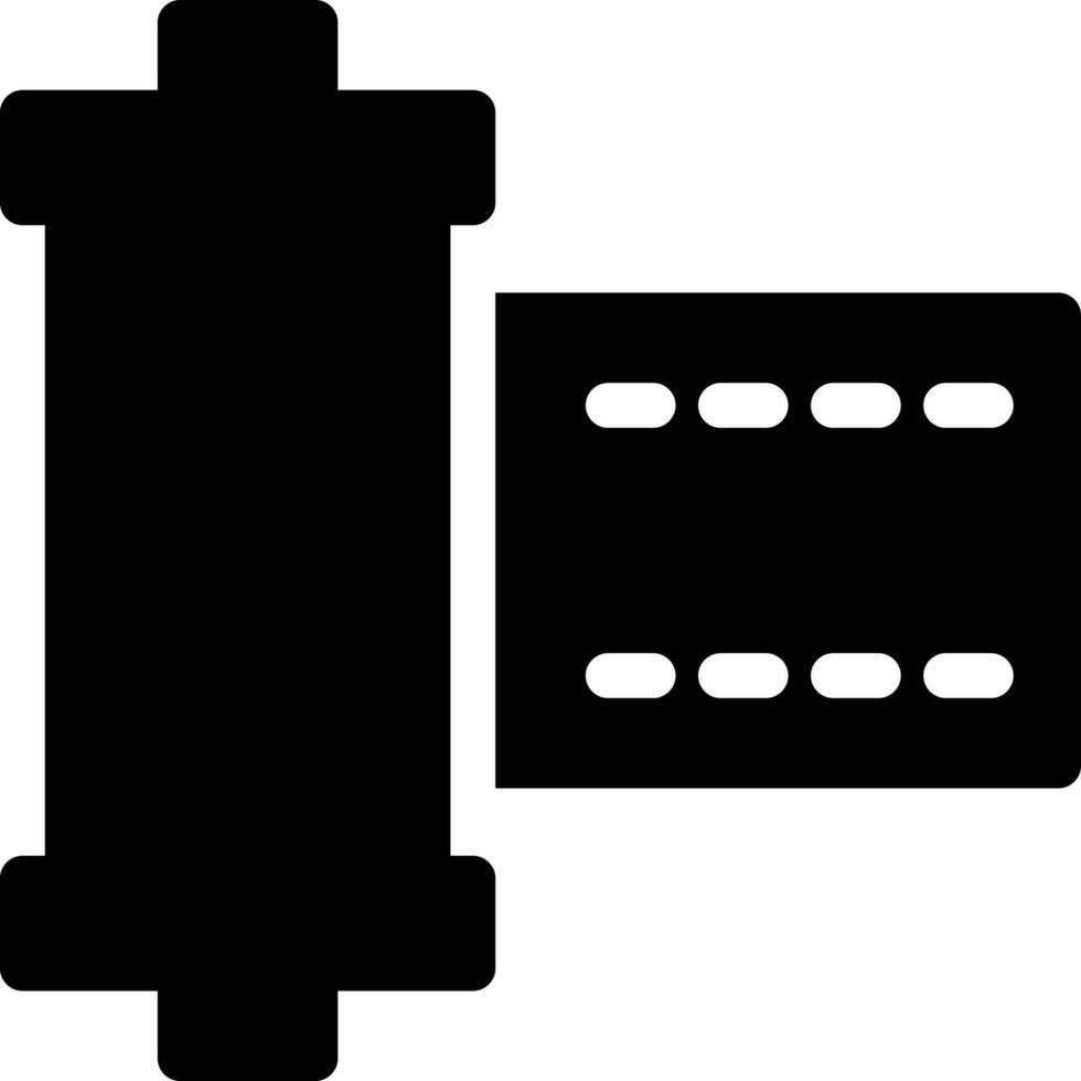 illustration vectorielle de bobine vidéo sur fond.symboles de qualité premium.icônes vectorielles pour le concept et la conception graphique. vecteur