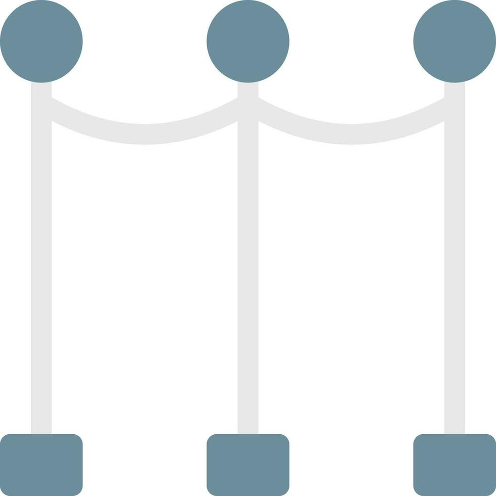 illustration vectorielle de barrière sur un fond. symboles de qualité premium. icônes vectorielles pour le concept et la conception graphique. vecteur