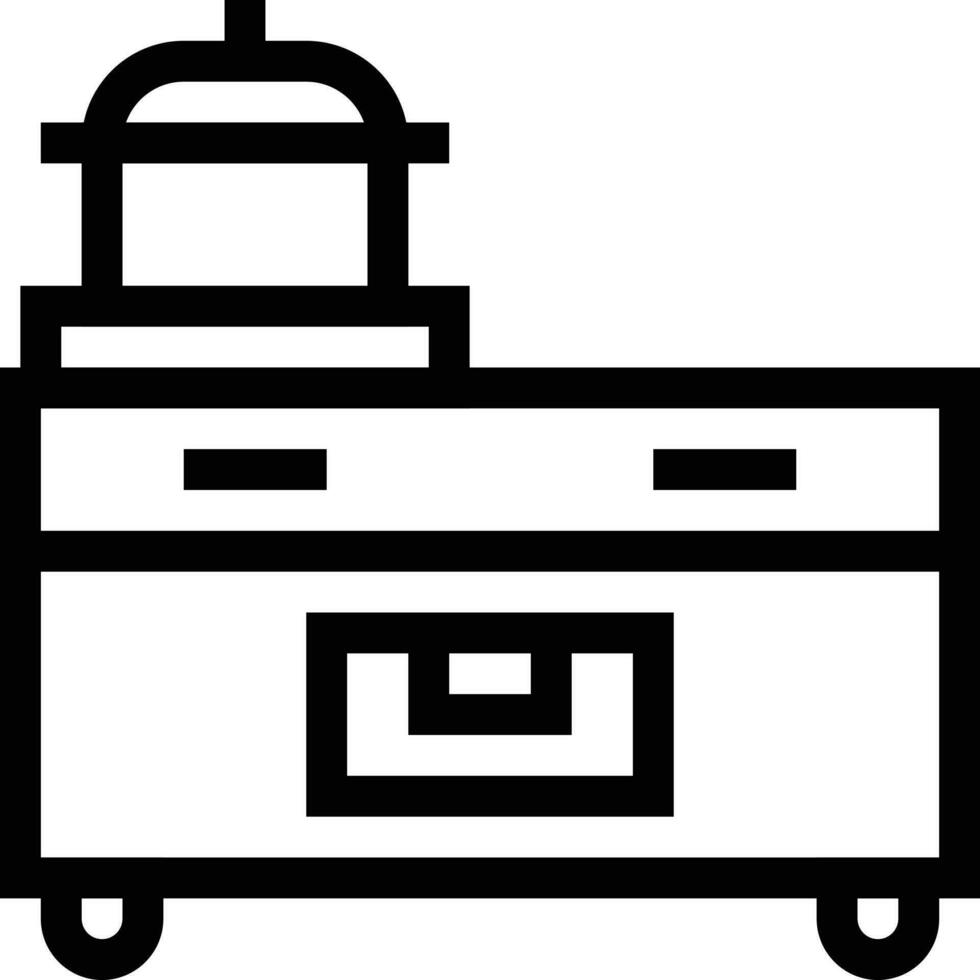 illustration vectorielle de cuisinière sur fond.symboles de qualité premium.icônes vectorielles pour le concept et la conception graphique. vecteur