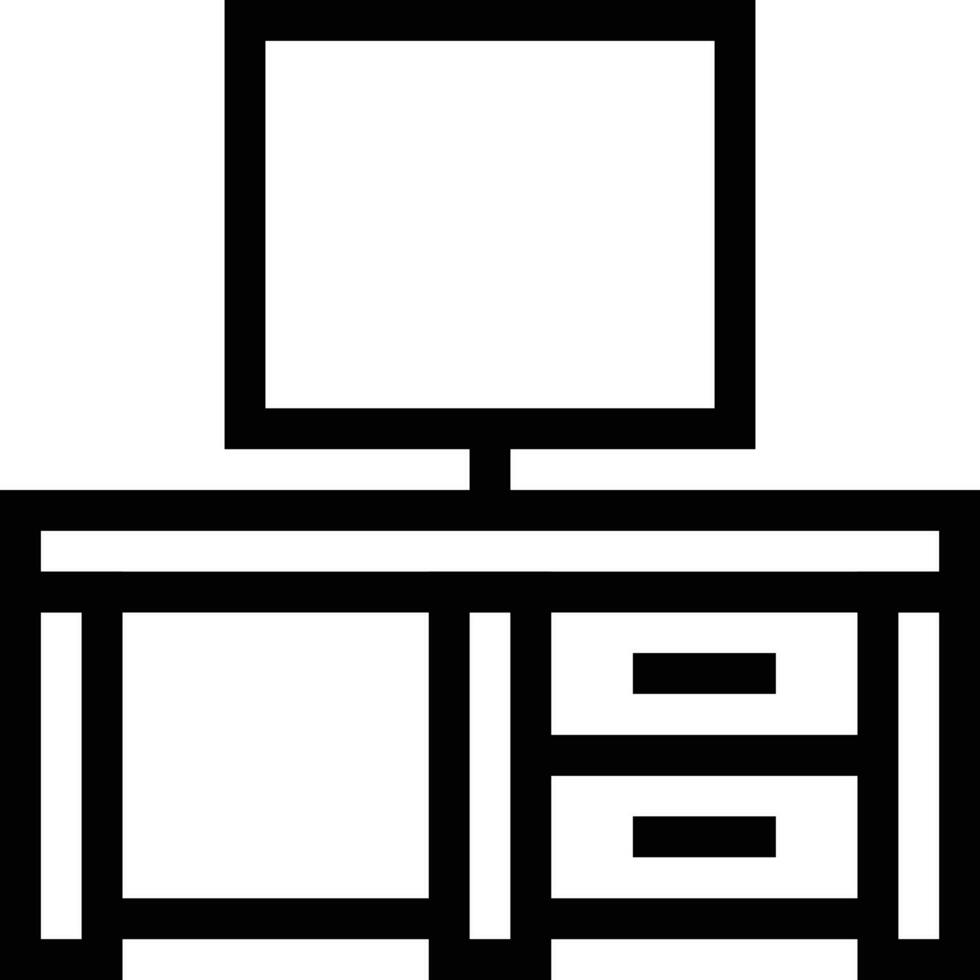 illustration vectorielle de table tv sur fond.symboles de qualité premium.icônes vectorielles pour le concept et la conception graphique. vecteur
