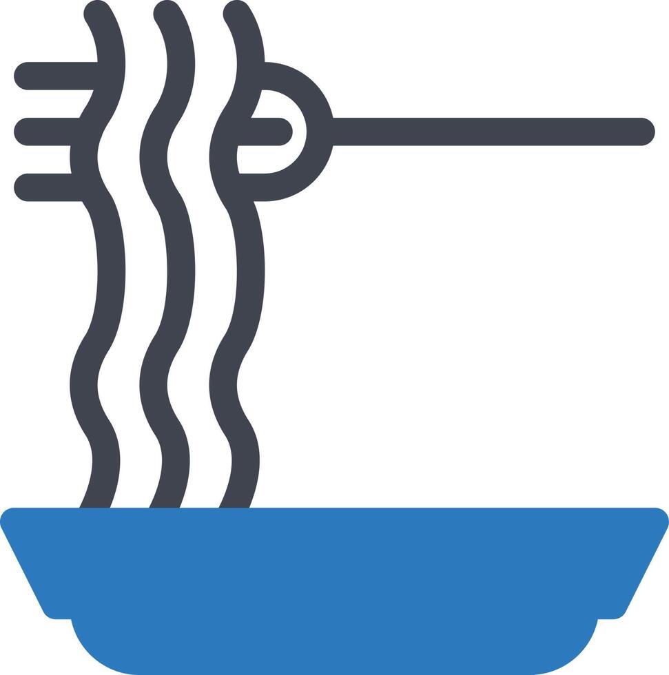 illustration vectorielle de nouilles sur fond.symboles de qualité premium.icônes vectorielles pour le concept et la conception graphique. vecteur