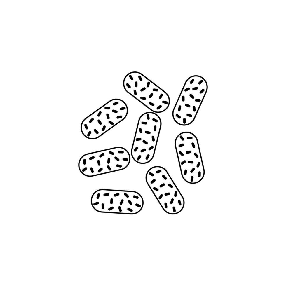 microorganismes vecteur icône illustration