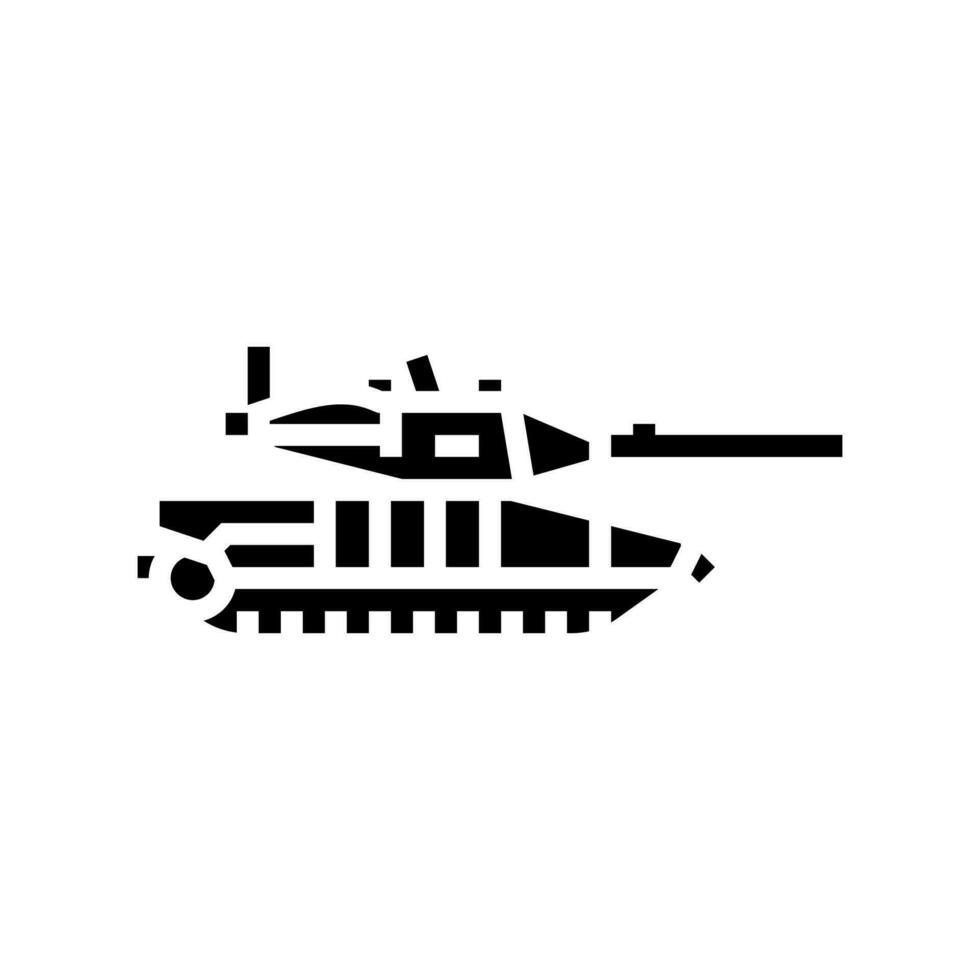 réservoir arme guerre glyphe icône vecteur illustration