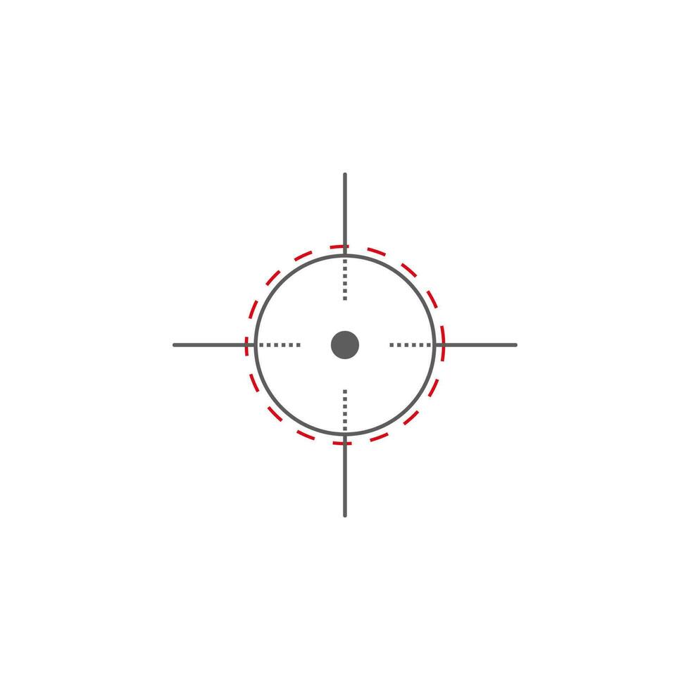 objectif vecteur icône illustration