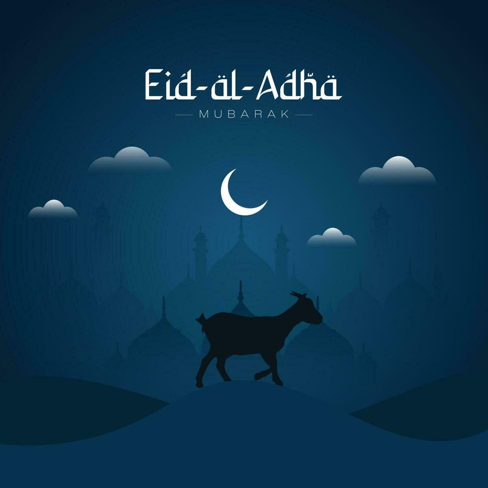 vecteur eid Al adha mubarak islamique Festival social médias bannière