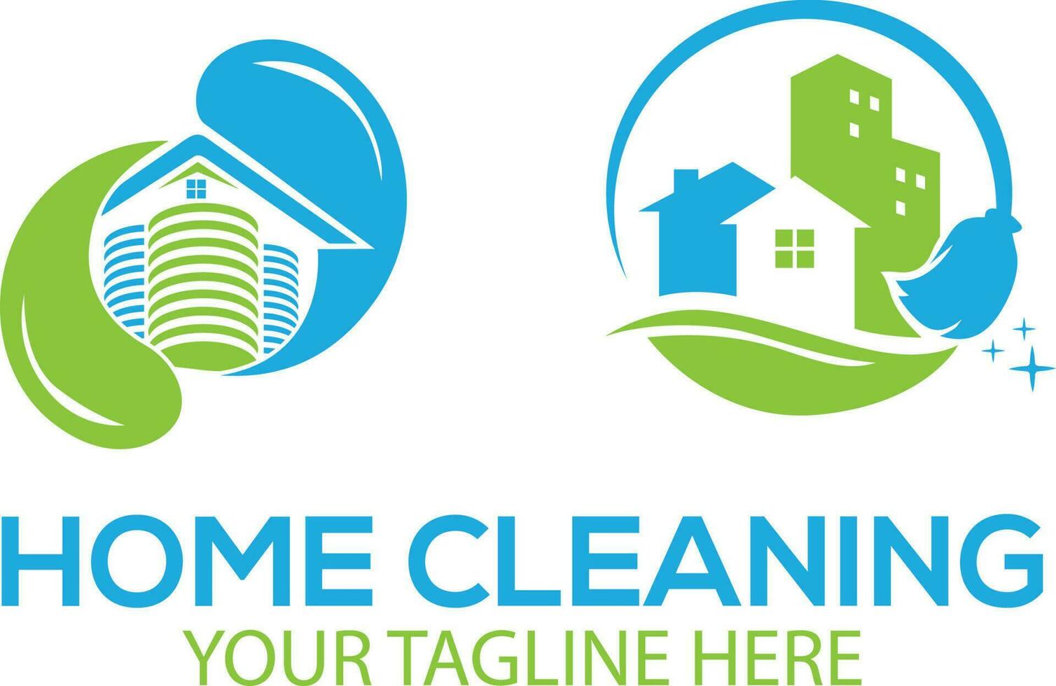 maison nettoyage logo gratuit vecteur