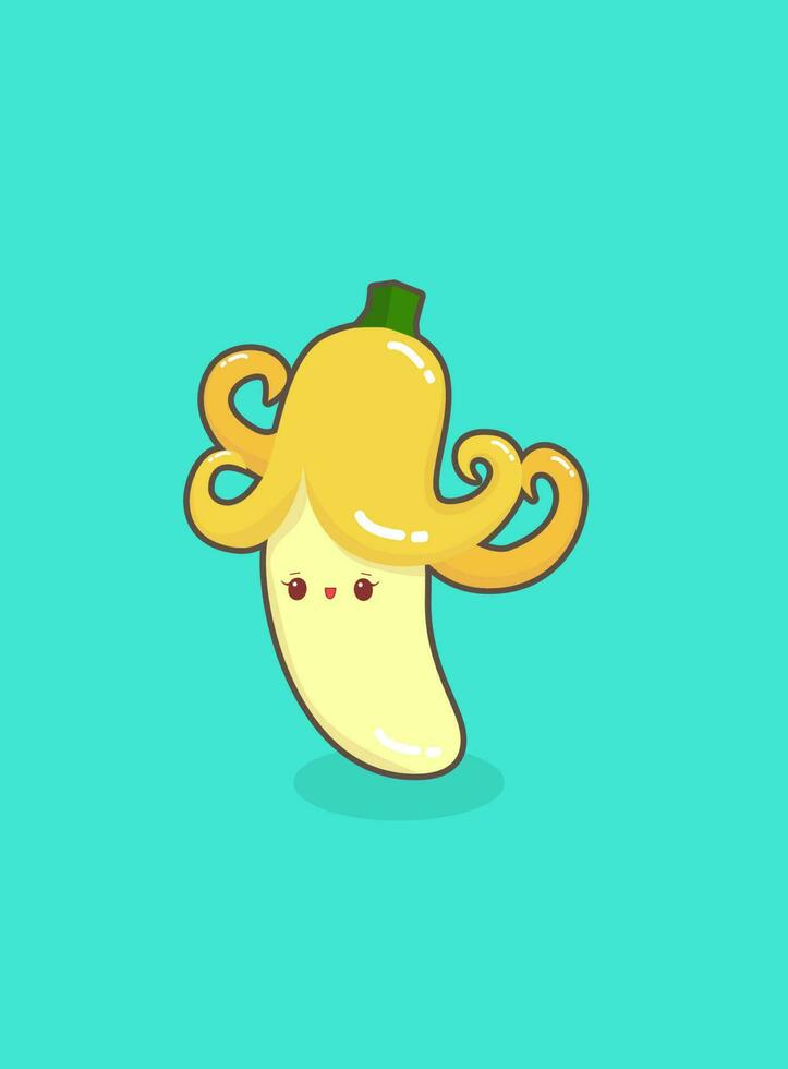 une mignonne et adorable banane mascotte pour votre conception Besoins vecteur