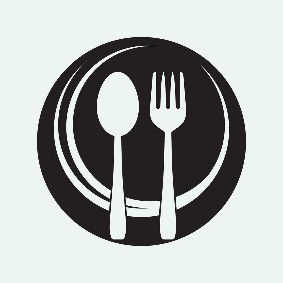 cuisine icône logo Créatif vecteur