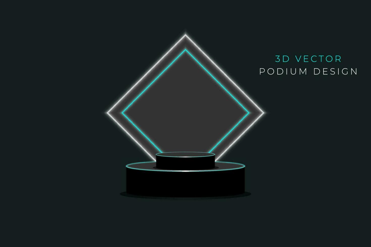 Vide produit supporter 3d podium vecteur