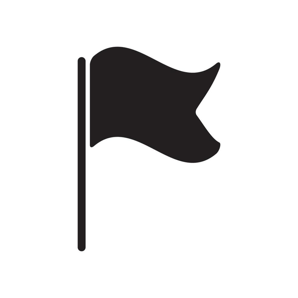 drapeau icône isolé vecteur illustration.