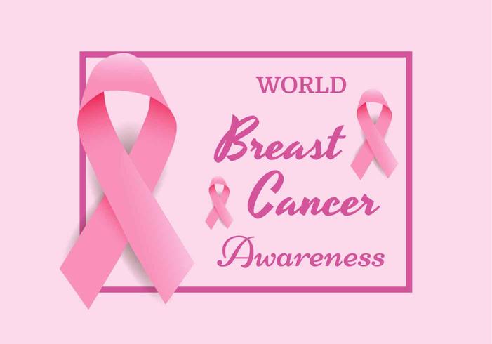 Vecteur de ruban de sensibilisation au cancer du sein