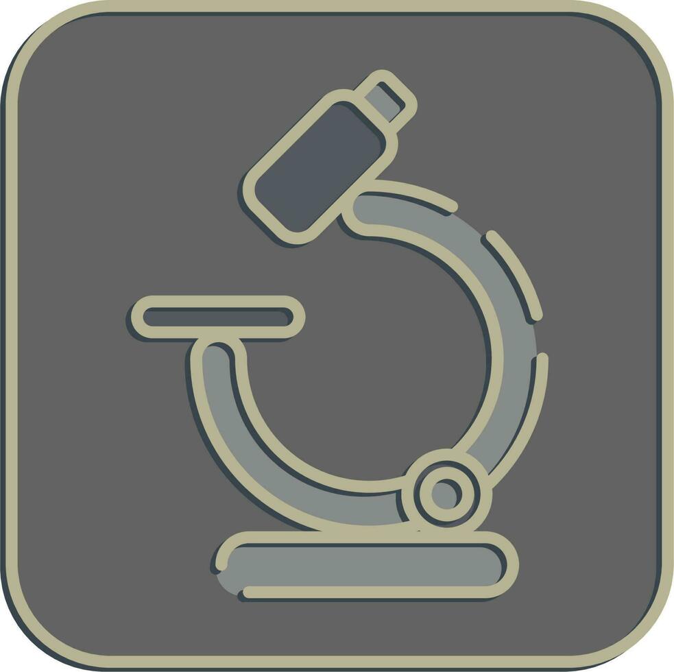 icône microscope. école et éducation éléments. Icônes dans en relief style. bien pour impressions, affiches, logo, publicité, infographies, etc. vecteur