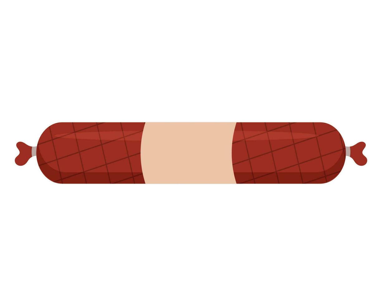 fumé saucisse. aliments. Viande produit. vecteur illustration.