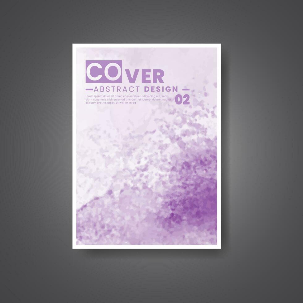 couverture modèle avec aquarelle Contexte. conception pour votre couverture, date, carte postale, bannière, logo. vecteur