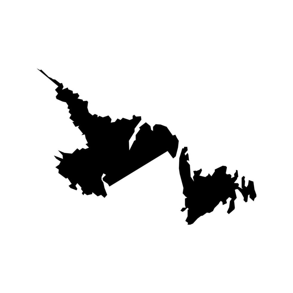 Terre-Neuve et Labrador carte, Province de Canada. vecteur illustration.