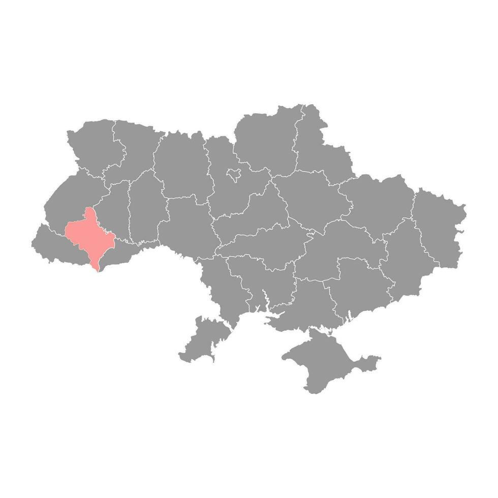 ivano franckivsk oblast carte, Province de Ukraine. vecteur illustration.