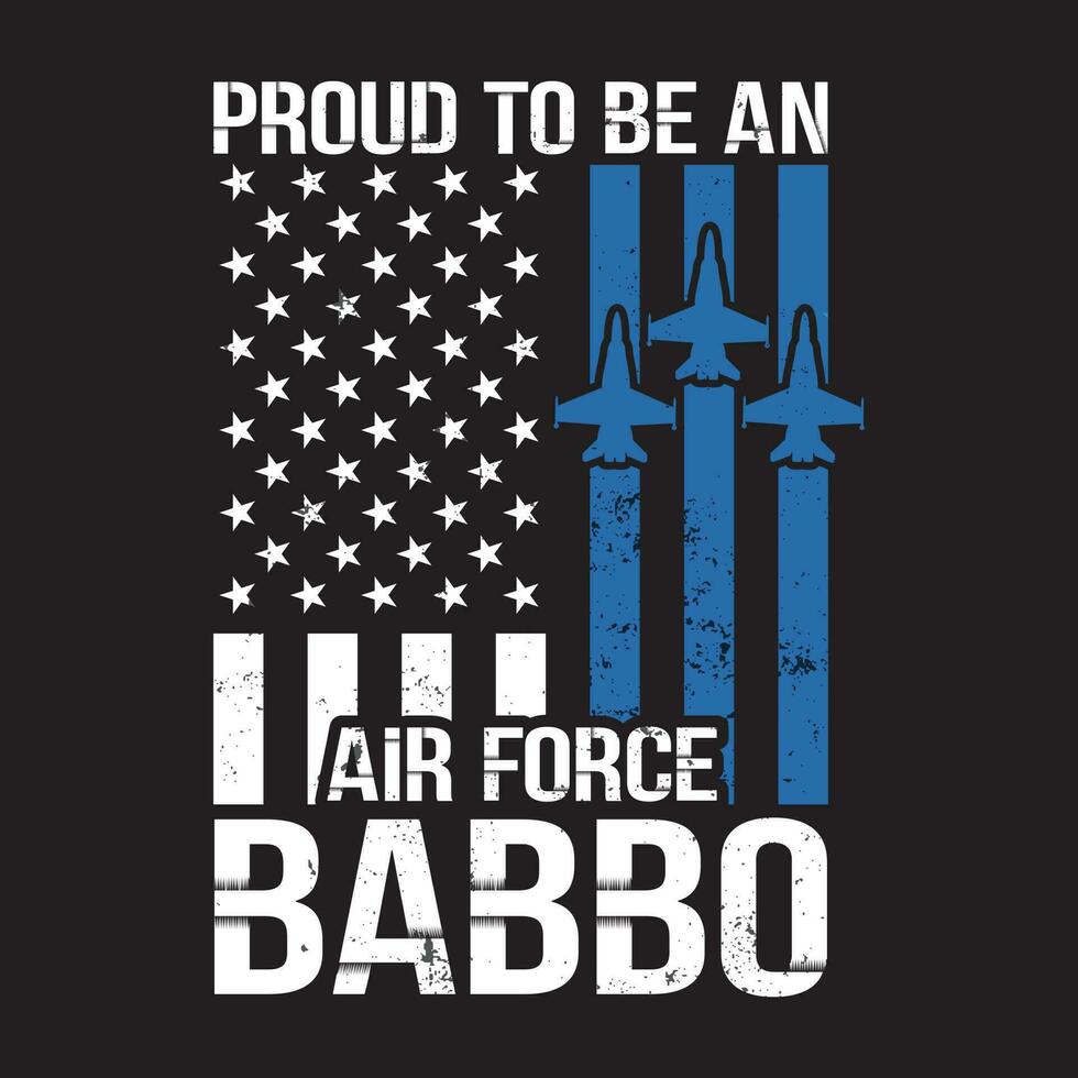 fier nous air Obliger babbo Amérique drapeau du père journée marrant cadeau vecteur
