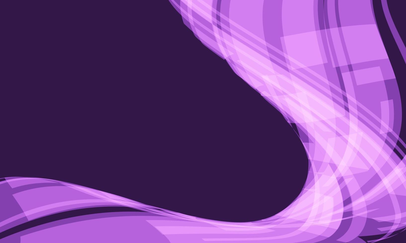 Abstrait violet ton vague courbe flux lumière technologie géométrique avec espace vide design moderne fond futuriste illustration vectorielle vecteur