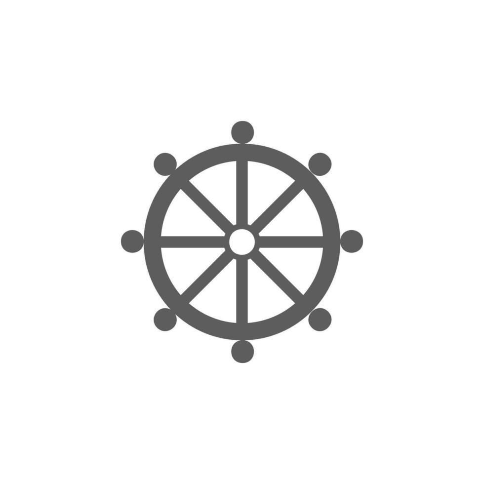 roue de loi vecteur icône illustration