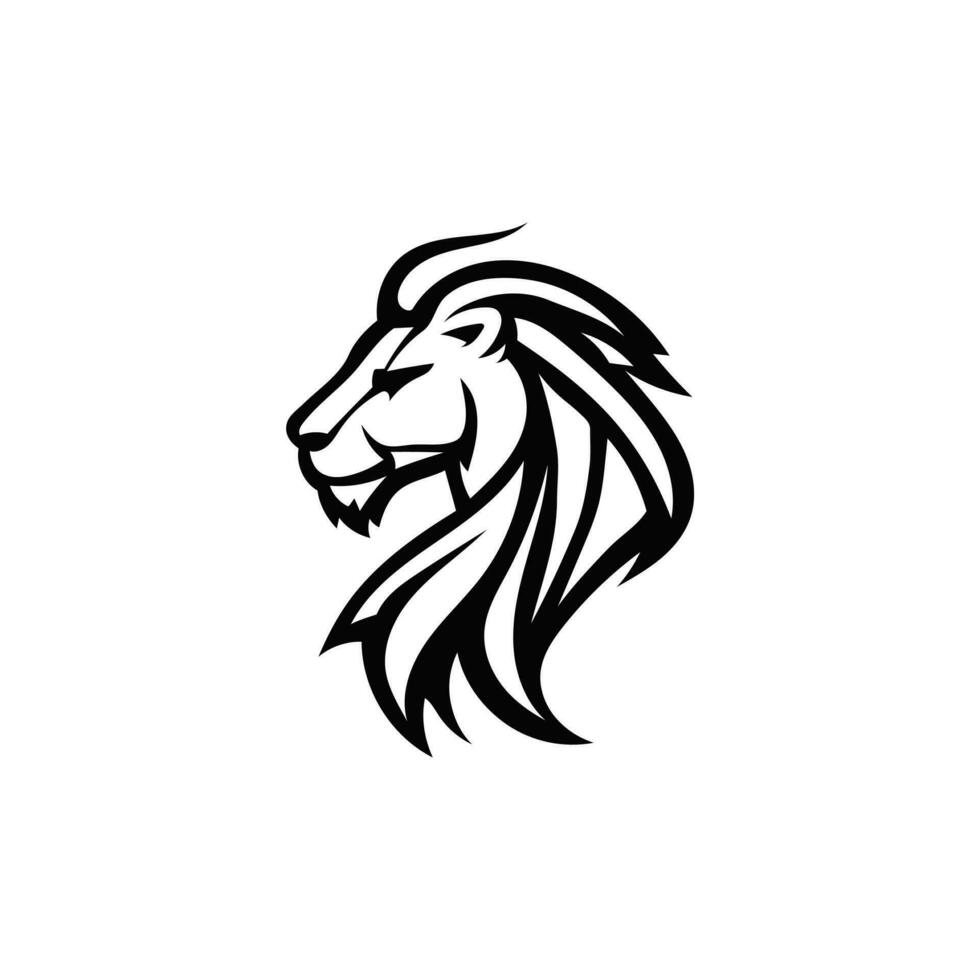 logo vectoriel tête de lion