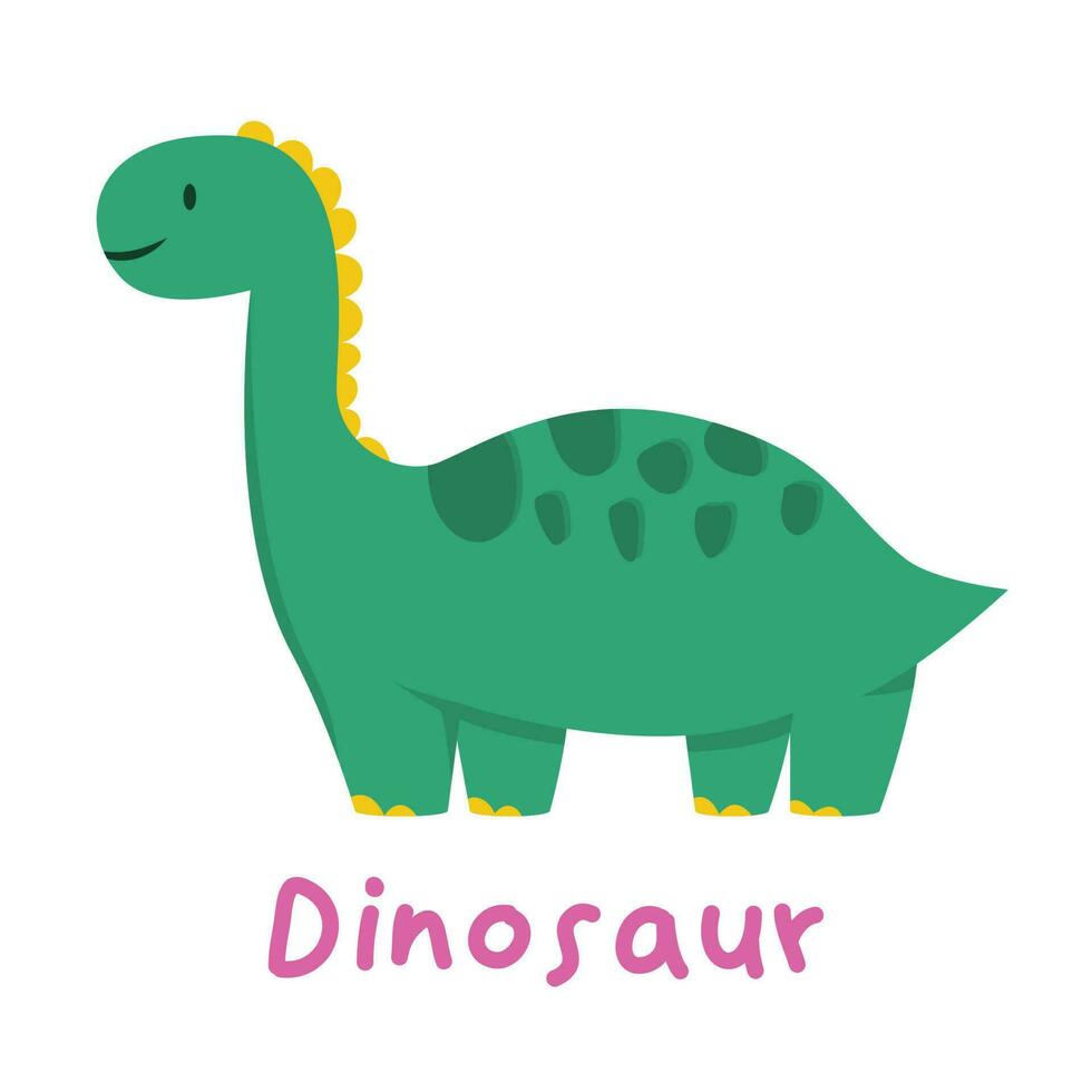 mignonne dinosaure dessin animé pour illustration, élément, agrafe art et enfant vecteur