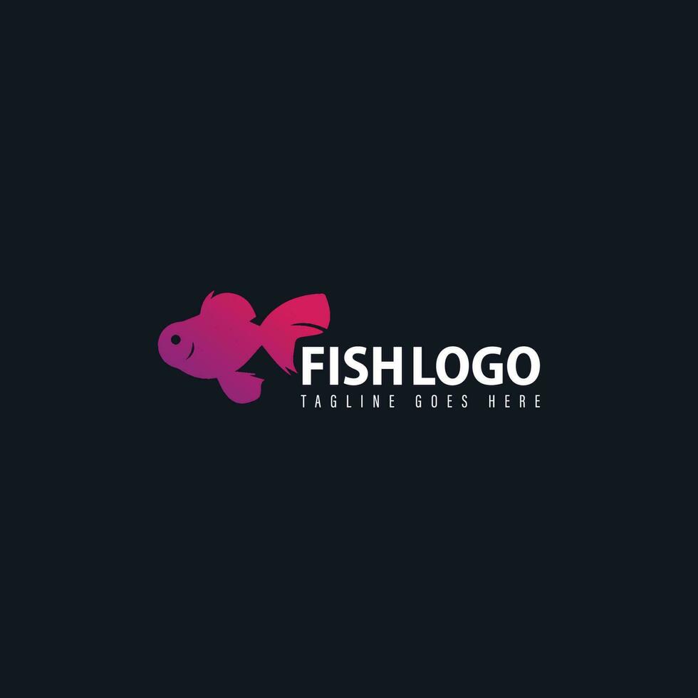 vecteur de logo de poisson