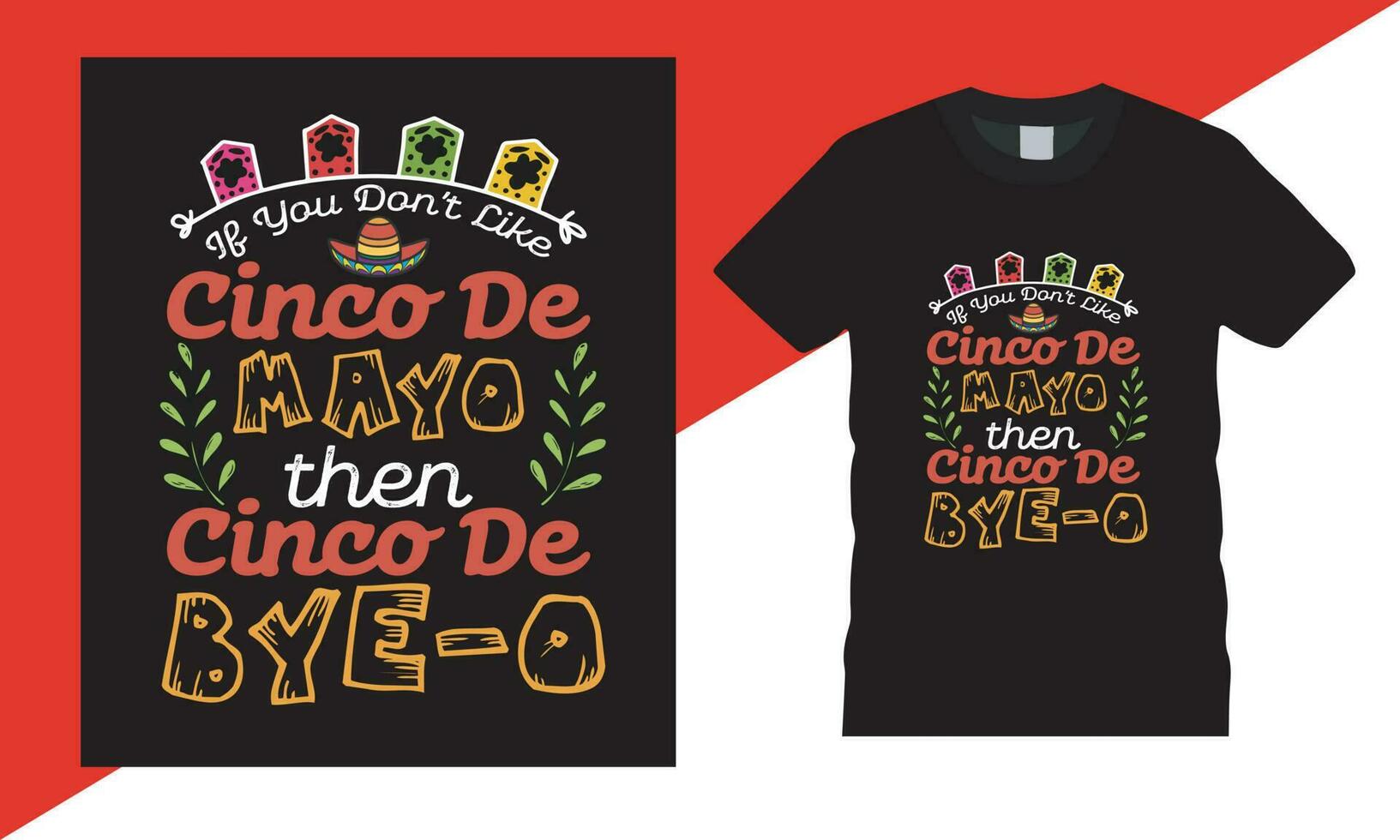 cinco de mayo typographie vecteur t chemise conception gratuit vecteur