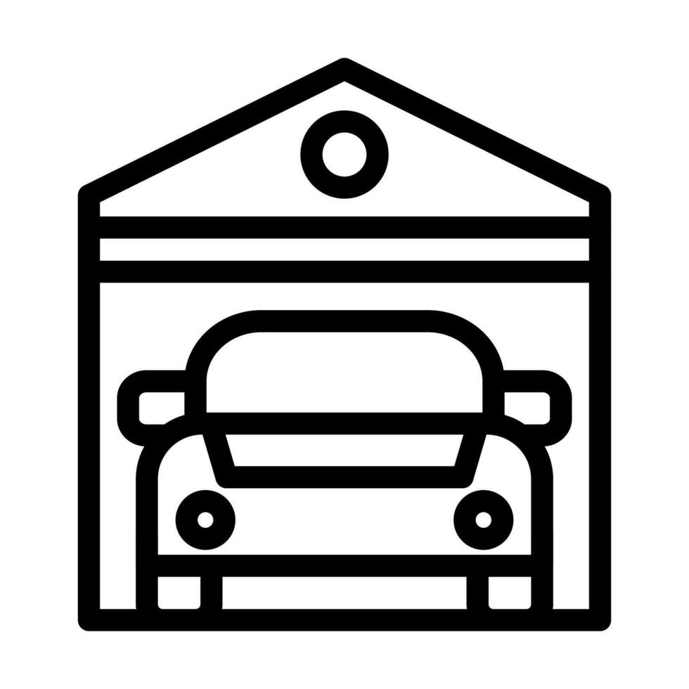 conception d'icône de garage vecteur