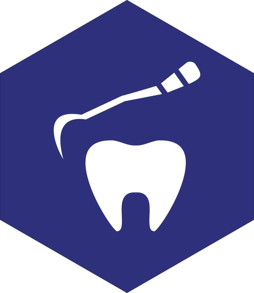 dent mise à l'échelle vecteur icône conception