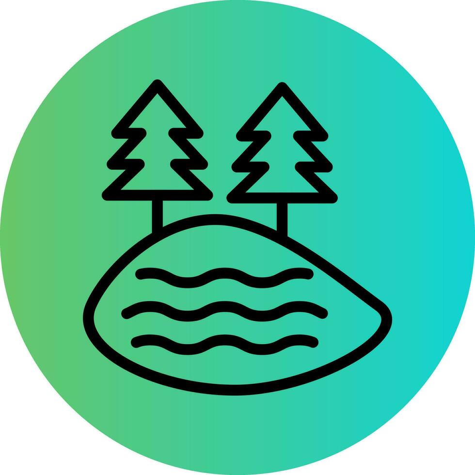 conception d'icône de vecteur de lac