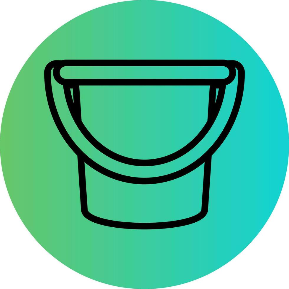 conception d'icône de vecteur de seau d'eau