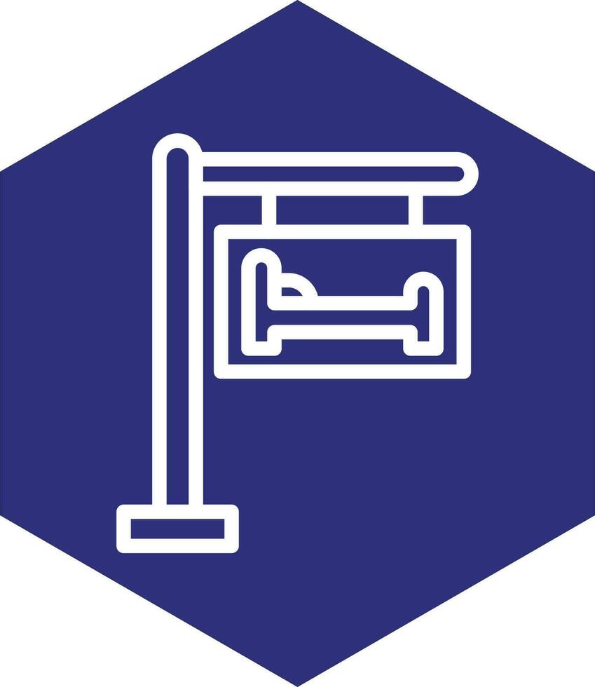 conception d'icône de vecteur de signe d'hôtel