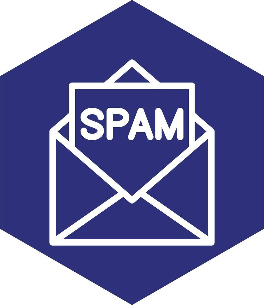 conception d'icône de vecteur de spam