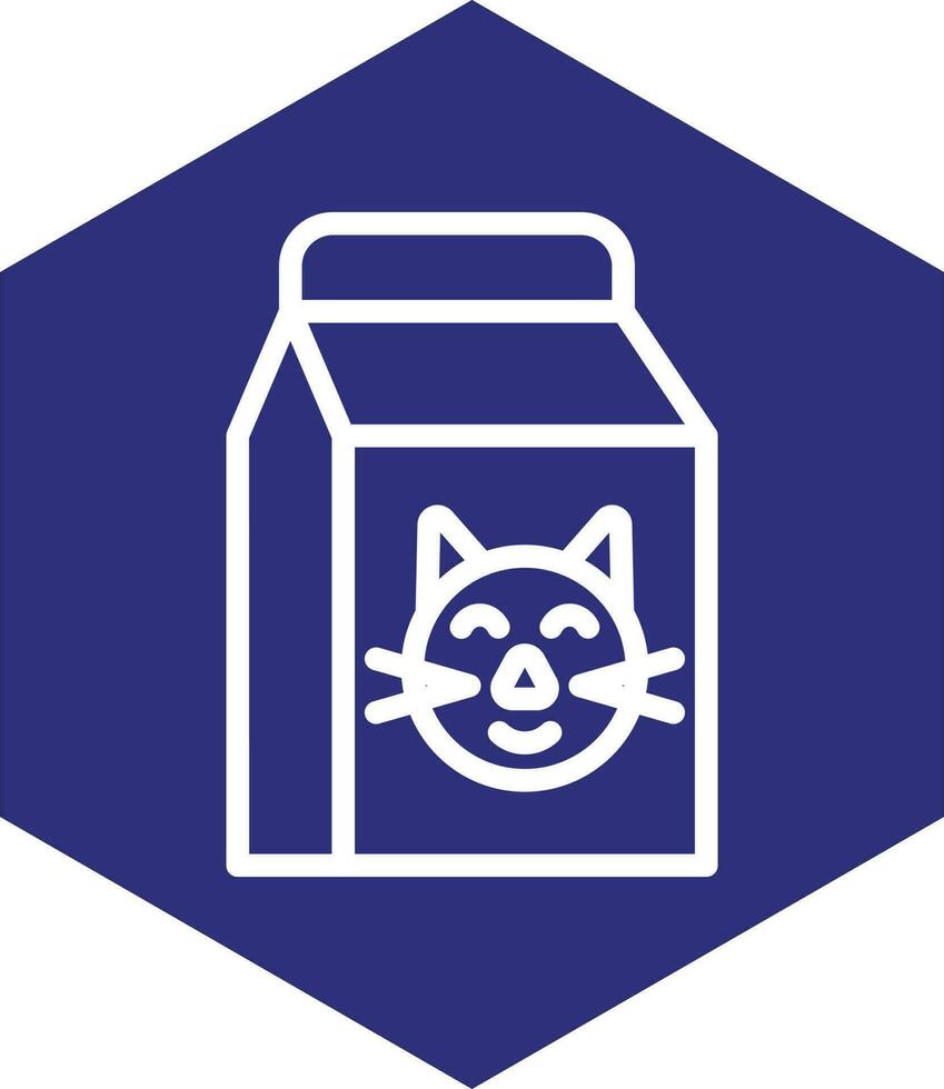 chat nourriture vecteur icône conception