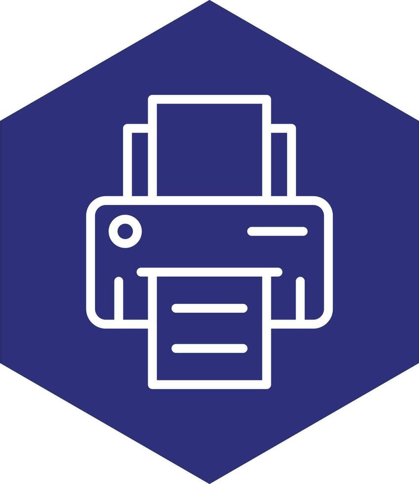 conception d'icône de vecteur d'imprimante