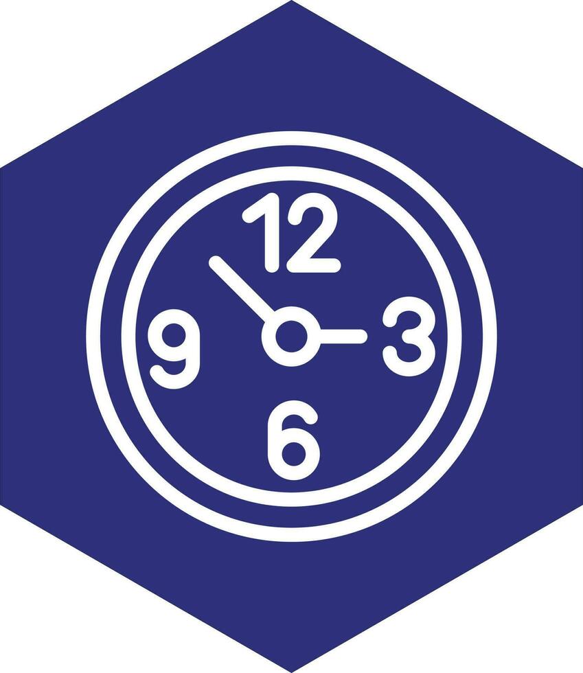 conception d'icône de vecteur d'horloge