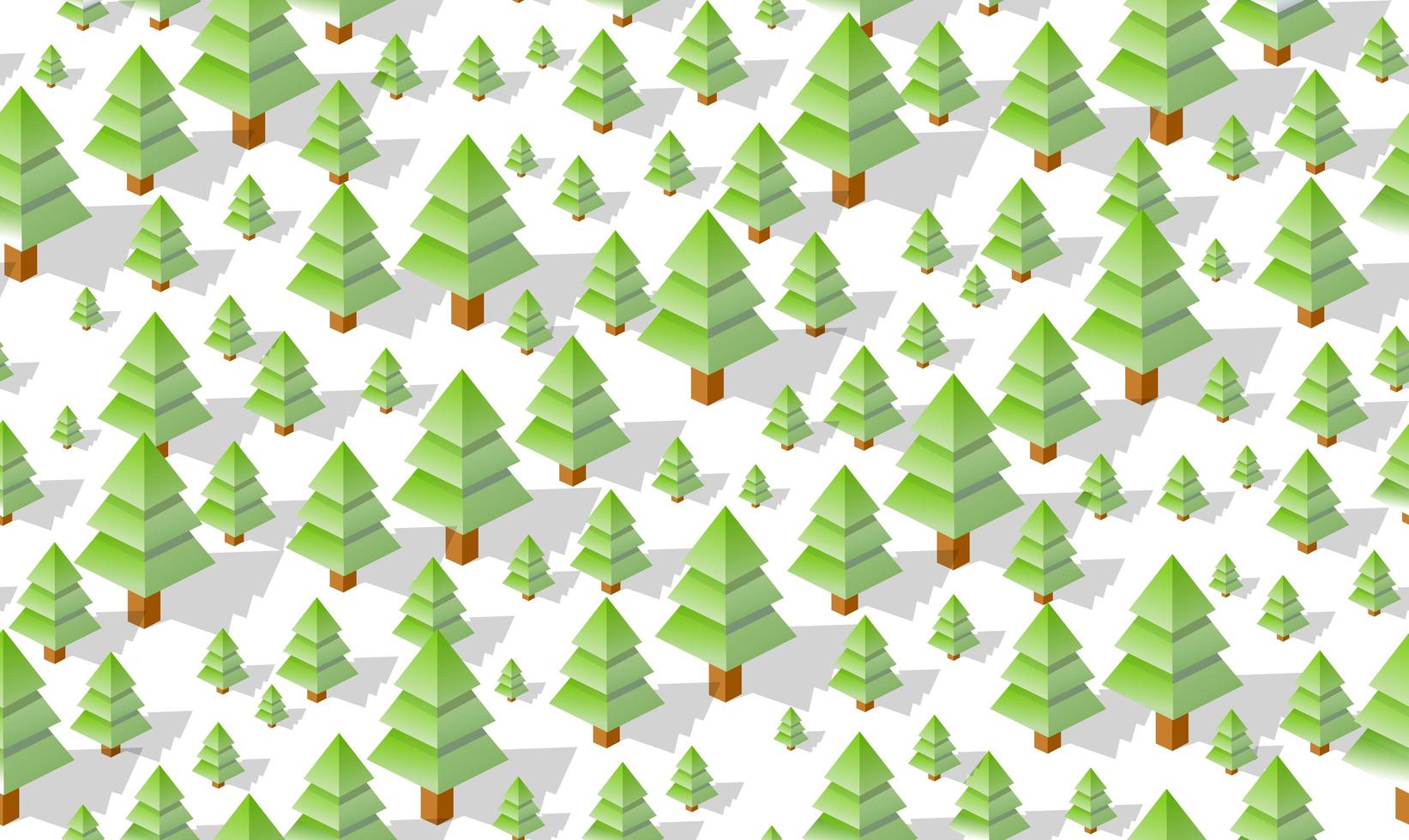 fond de carte de modèle de plan de forêt transparente hiver. paysage de structure botanique verte isométrique du parc des arbres vecteur