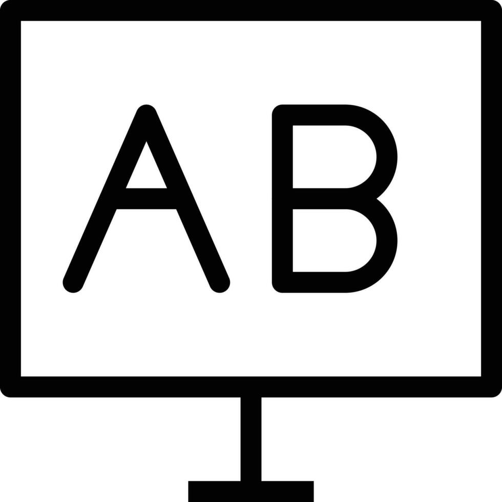 un B moniteur vecteur illustration sur une background.premium qualité symboles.vecteur Icônes pour concept et graphique conception.