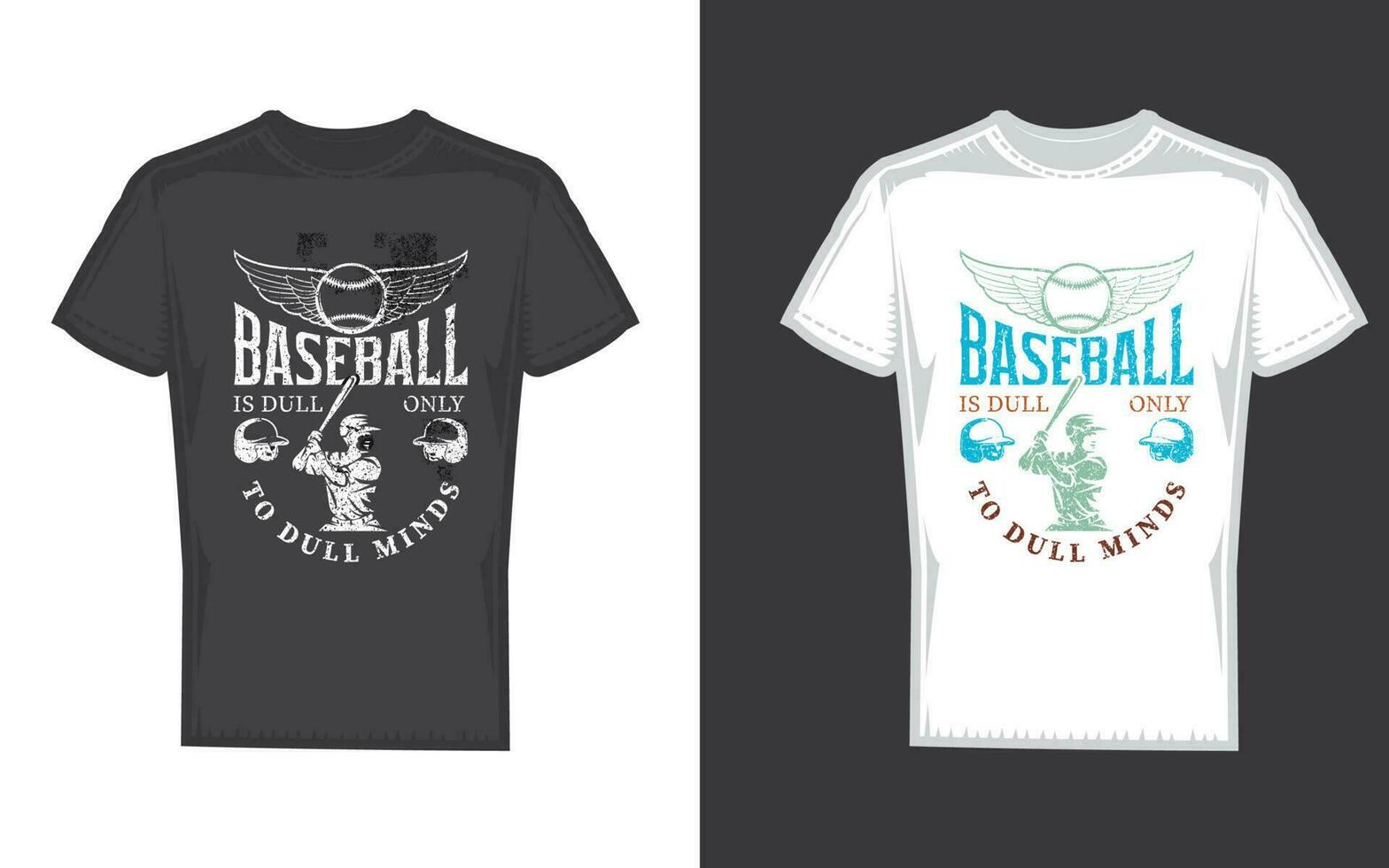 base-ball logo et T-shirt conception vecteur