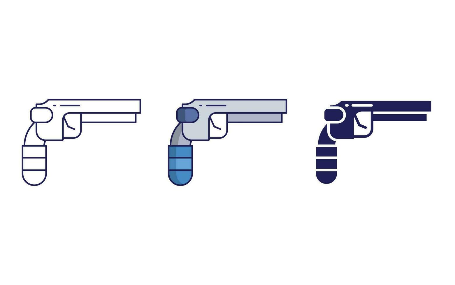 icône de vecteur de pistolet