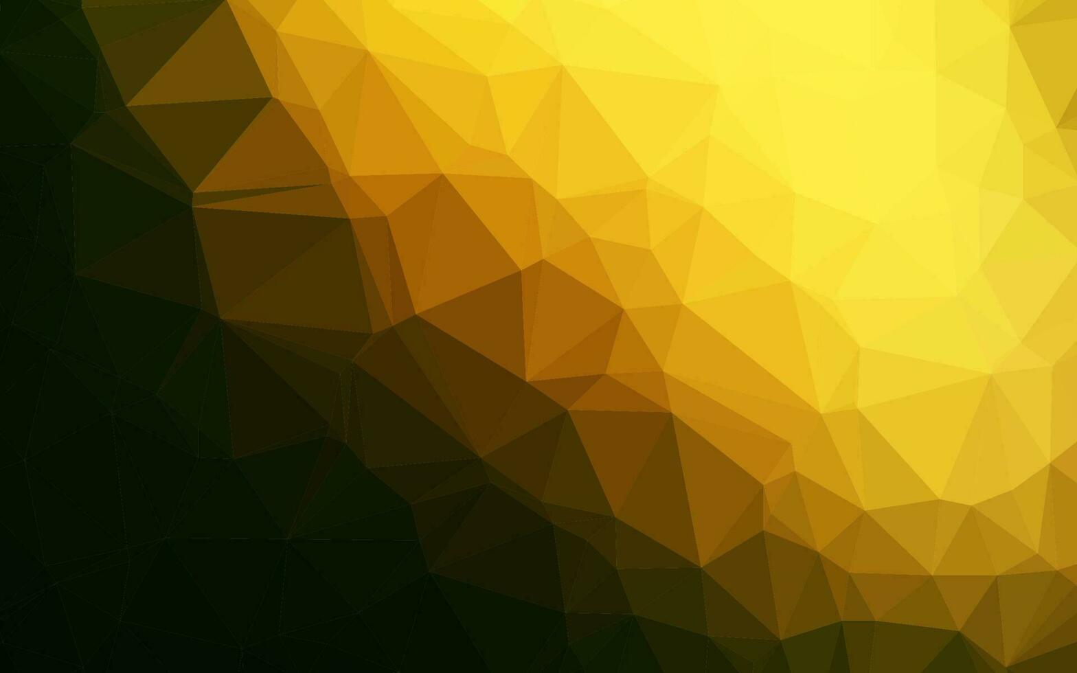 mise en page abstraite de polygone vecteur vert foncé, jaune.