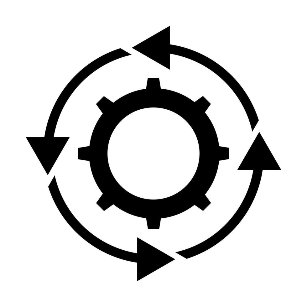 conception d'icône de processus vecteur